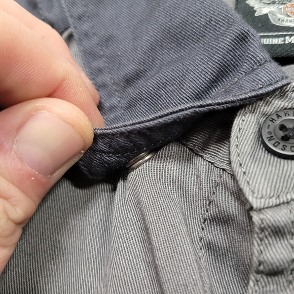 Harley Davidson Shirt Mens Medium Grey Black Motorcycle Rider Mechanic Garage - Picture 8 of 16